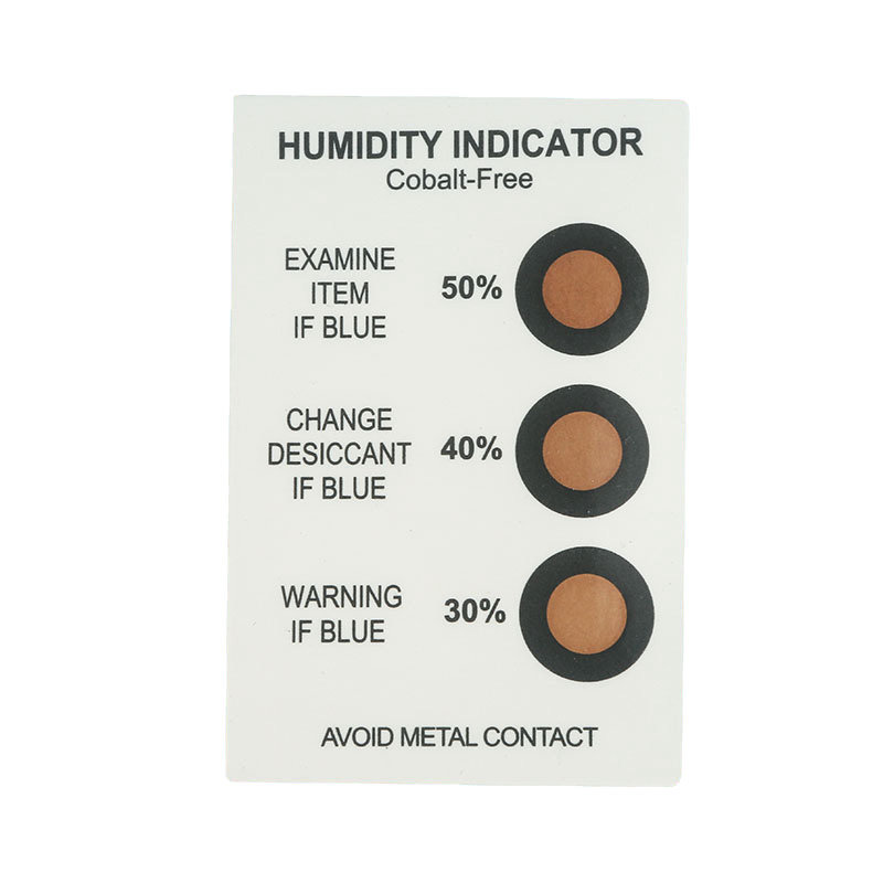 Cobalt free 3dots humidity indicating desiccant price Humidity Indicator Card