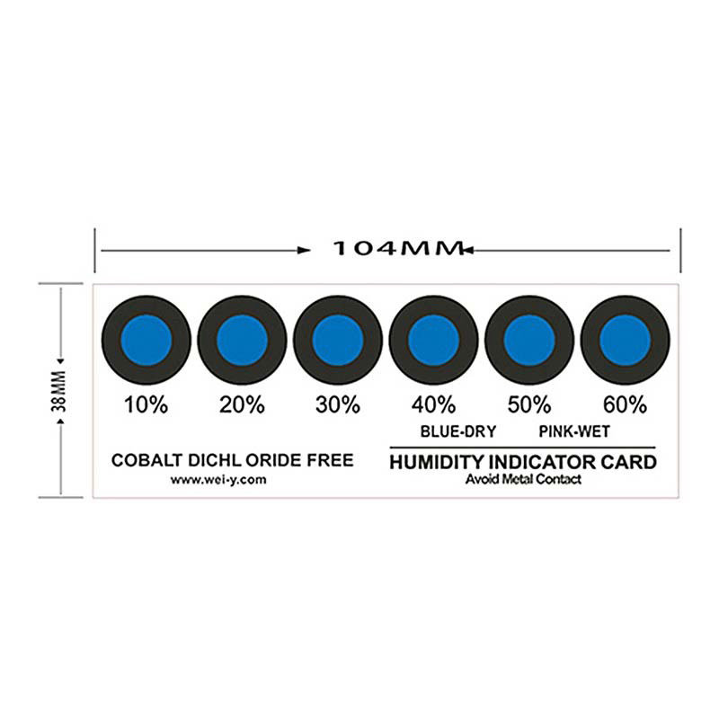6 Dots 10%-60% humidity indicator card for PCB electric products packing